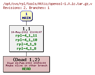 Revision graph of rpl/tools/Attic/openssl-1.0.1c.tar.gz